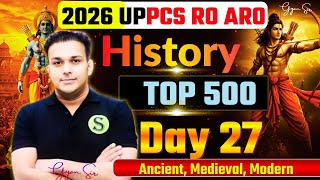 Indian History Top 500 Que. Day 27 Best Study Material Free UPSI UPSSSC UPPCS BPSC AEDO RO ARO 
