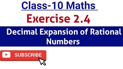 decimal expansion of rational numbers || decimal expansion without actual division || class10||