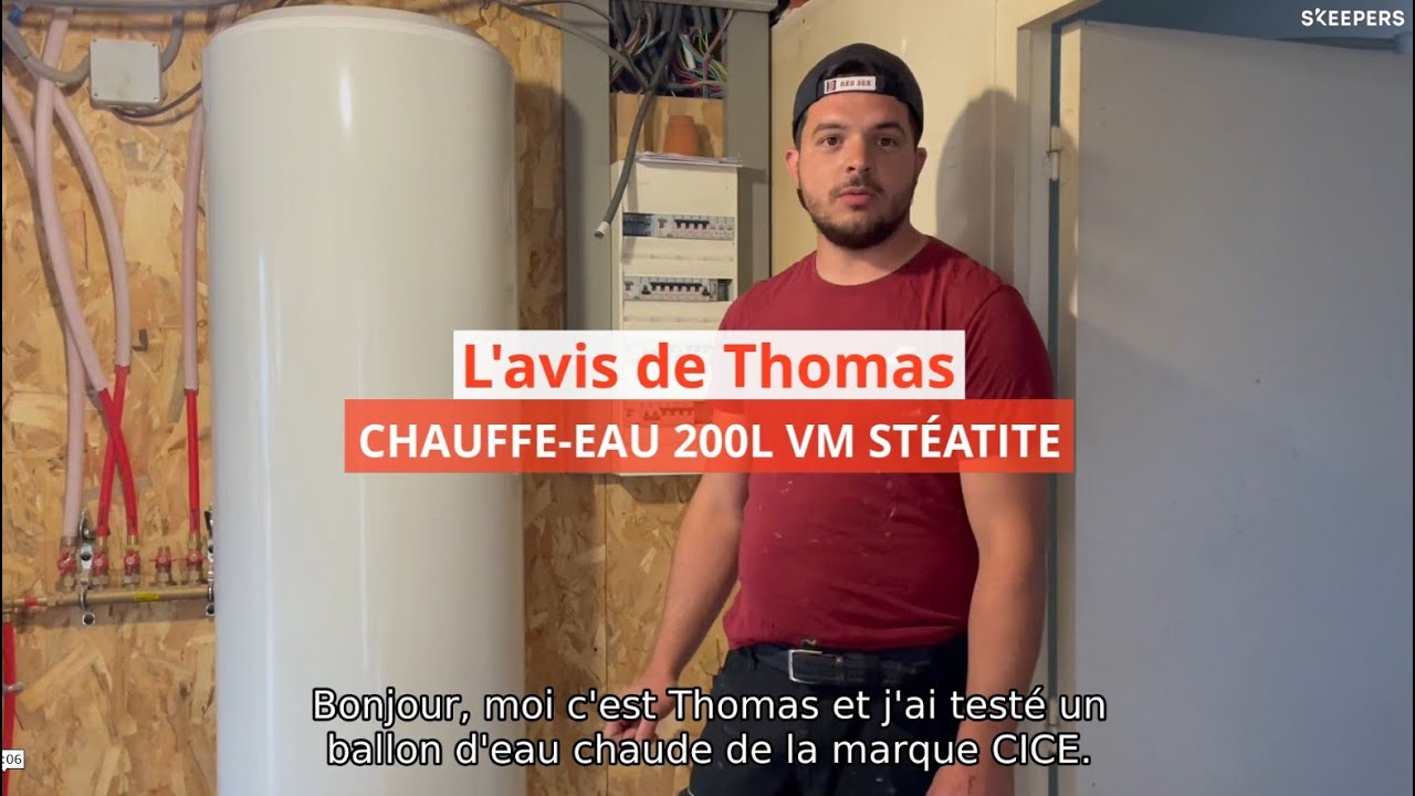 L'avis de Thomas - Chauffe-eau électrique vertical mural stéatite