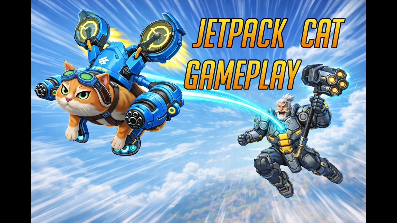 Jetpack Cat + Reinhardt Combo Gameplay - YouTube