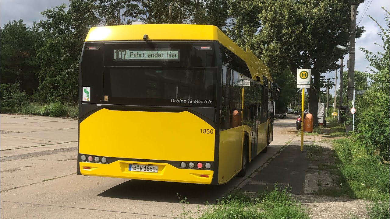 BVG Strom Solaris Linie:107 Von Pastor Niemöller Platz Richtung:Arkenberge Wagennummer:1850 ...