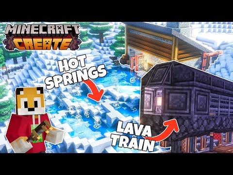 Thumbnail For I built a Hot Springs LAVA FARM Minecraft Create Mod
