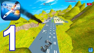 Plane Emergency Landing - Gameplay Walkthrough Part 1 Levels 1-4 (iOS,Android) screenshot 1