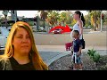 San Diego Woman Follows A Pregnant Panhandler When She Sees A Car Approaching Her