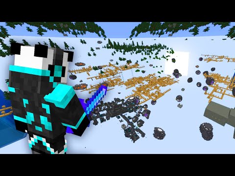 ME PASE MINECRAFT EN UN MUNDO SIN TERRENO!!