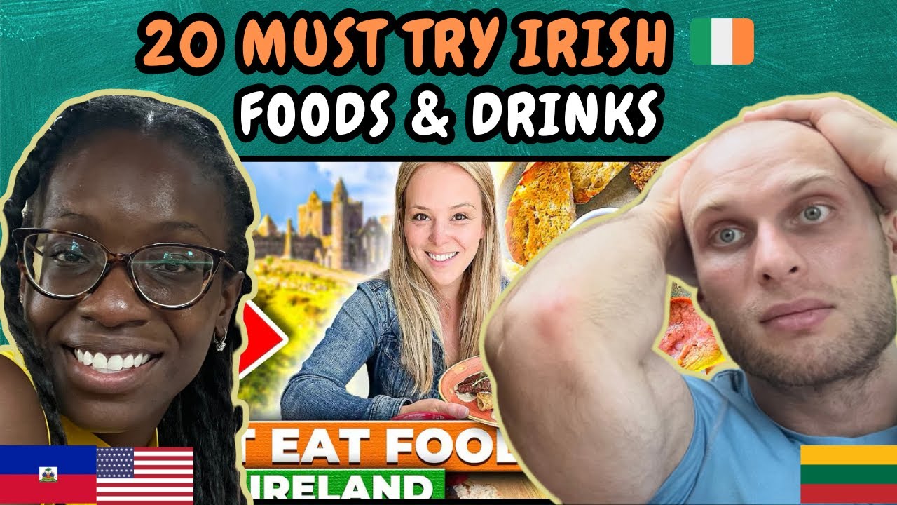 REACTION TO 20 Must Try Irish Foods and Drinks | Ireland Travel