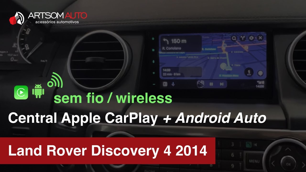 Land Rover Discovery 4 2014 - Central 7'' 'polegadas com 📲 Apple CarPlay e Android Auto sem fio 🛜