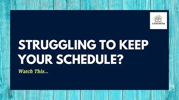 Struggling to Keep your Schedule | CA Shilpi Kothari
