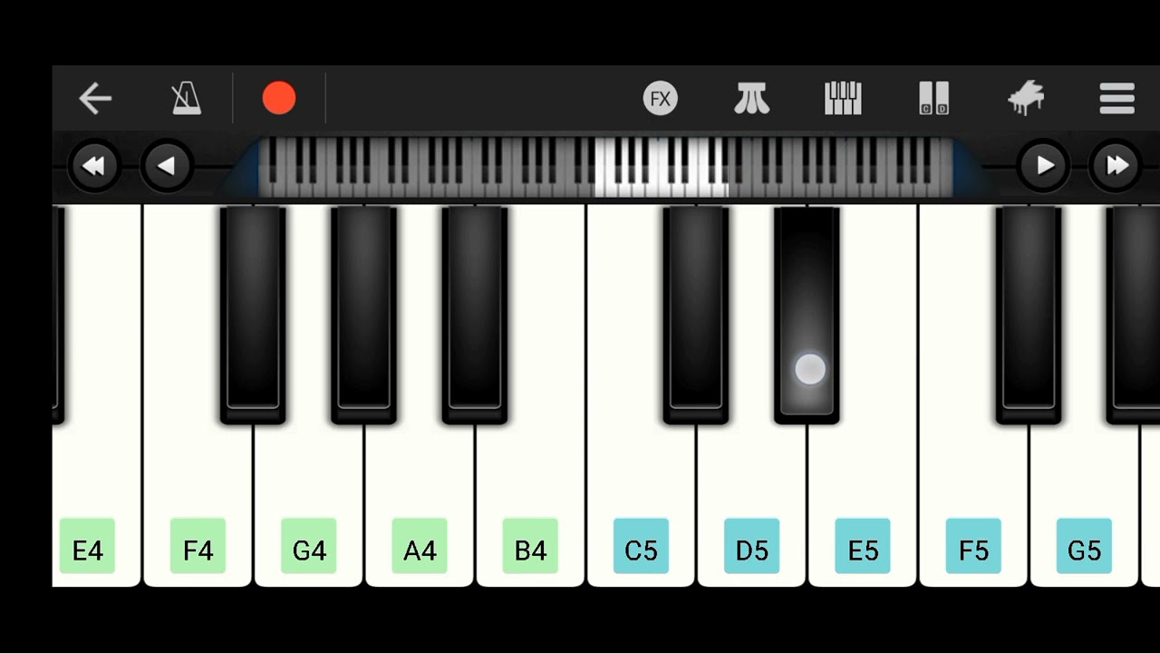 KGF bgm easy piano tutorial @ J Gouri Shankar 