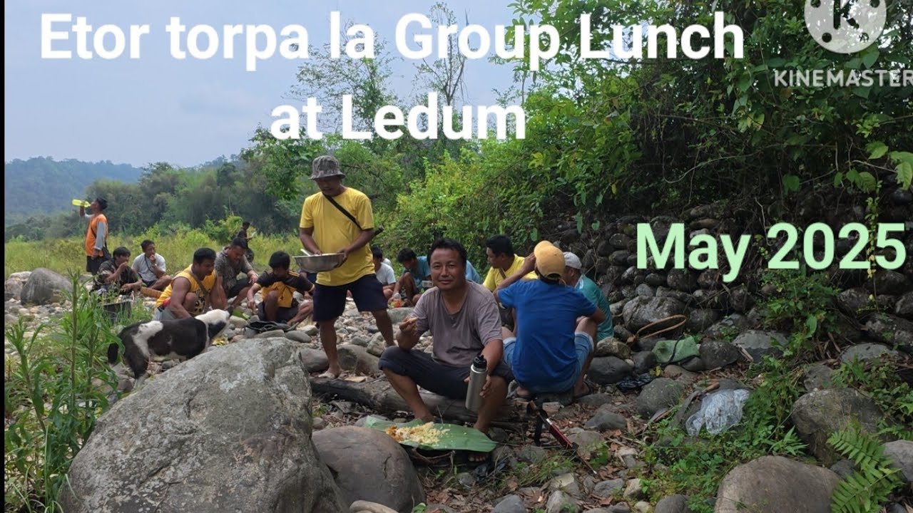 (Adi)Group Lunch at Dengkam after  Fencing work during Etor Festival of May 2025 at Ledum!