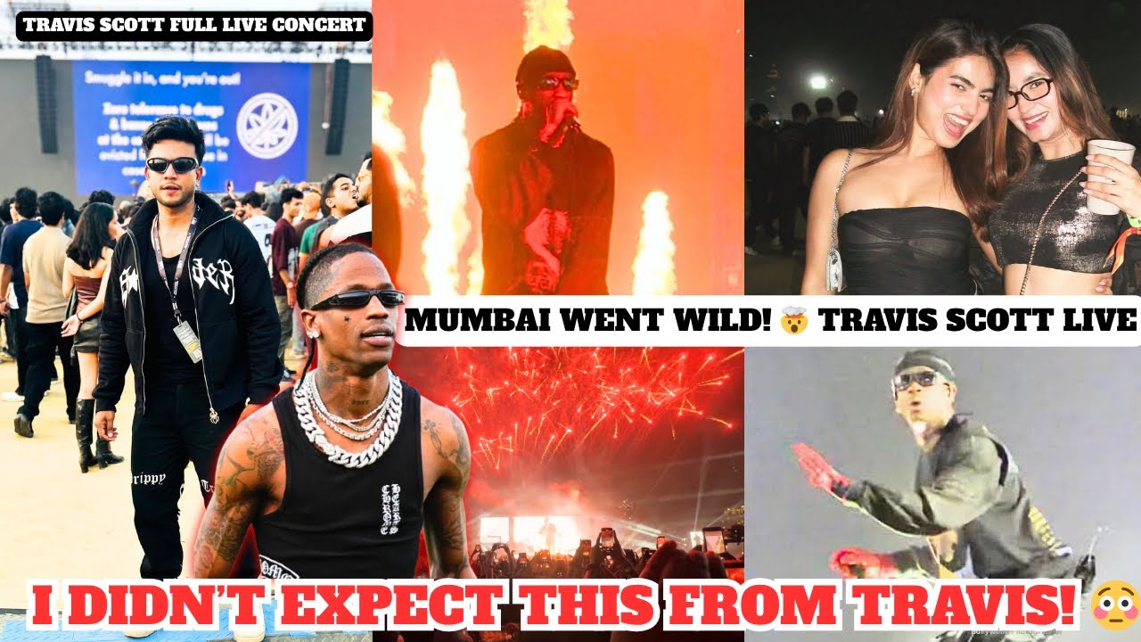 Travis Scott LIVE in Mumbai 2025 | Full Concert Vlog + Complete UTOPIA Experience 🔥🤯 