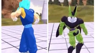 vegito ssj blue and perfect cell dance gif(no sound)