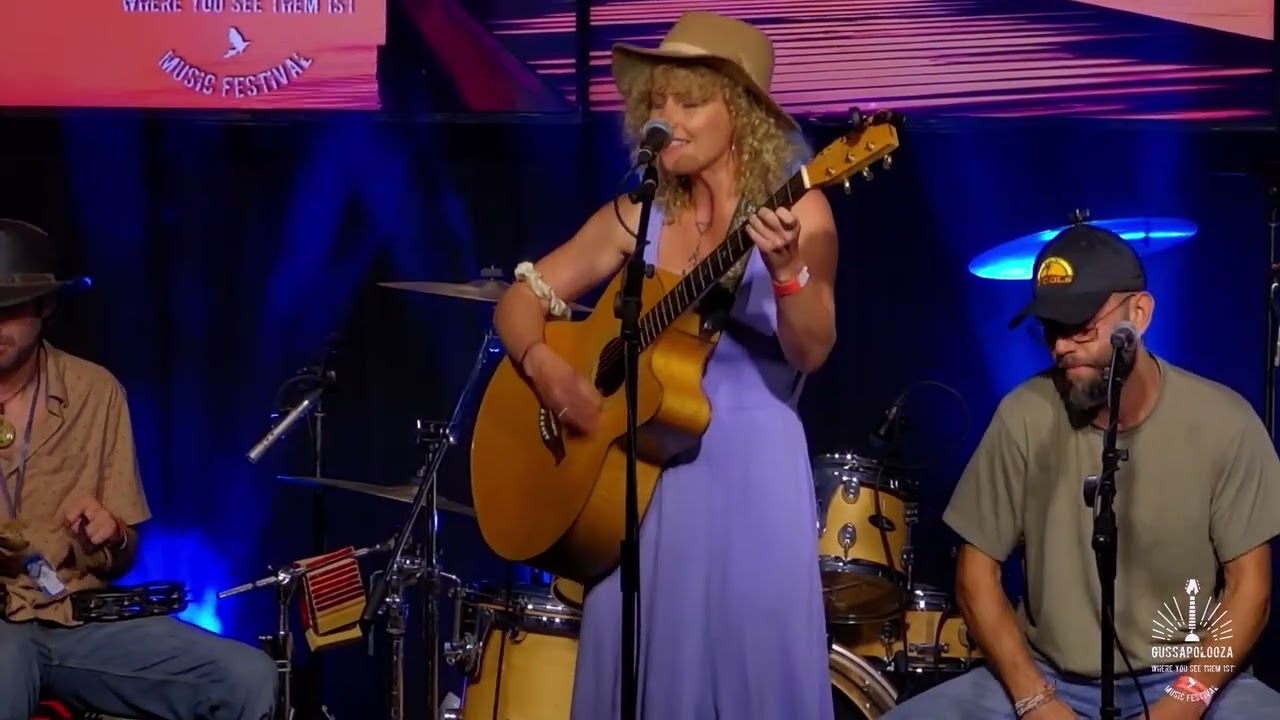 Ashley Gilmore performs at the Gussapolooza Music Festival, MTAV Barn Stage 2024