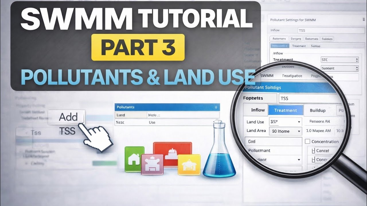 Swmm Tutorial SWMM Tutorial – Part 3 | Pollutant Definition, Land Use Categories ...