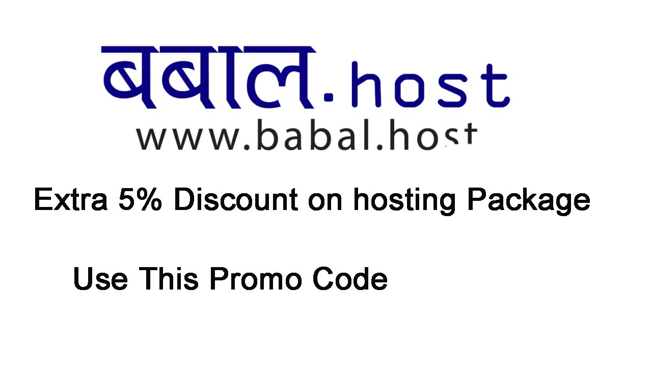 Web Hosting Promo Code Of Babal Host 5 Discount On Hosting Package 
