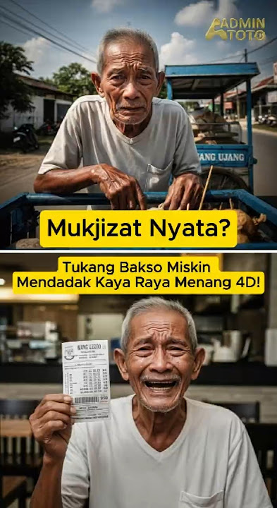 Mukjizat Nyata? Tukang Bakso Miskin Mendadak Kaya Raya Menang 4D! #kisahnyata #inspirasihidup #Viral