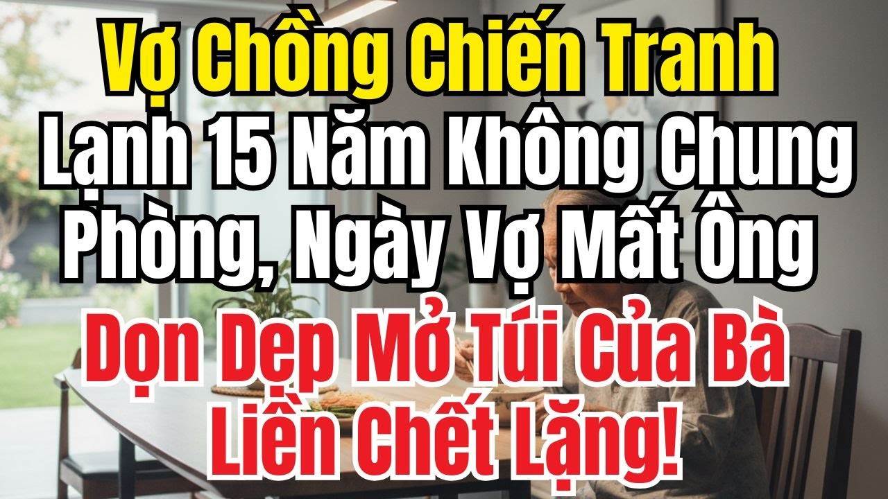 Vợ Chồng Lạnh Nhạt 15 Năm Không Chung Phòng, Ngày Vợ Mất Ông Mở Túi Của Bà Liền Chết Lặng!