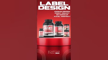 Supplement Label designs.