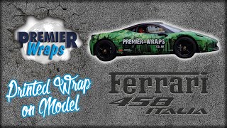 Awesome Double Ferrari 458 Italia Car Wrap with a difference!