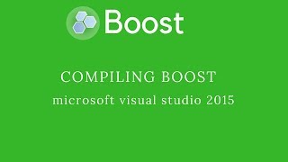 Compiling Boost with microsoft visual studio 2015