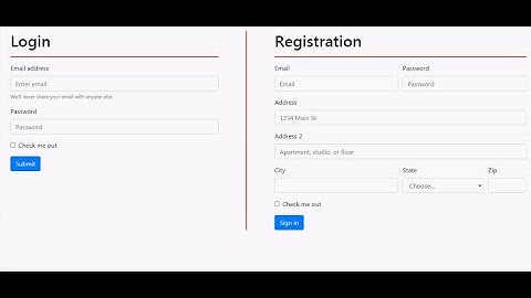 Quick, Easy and simple way to design Login and registration page separator with bootstrap
