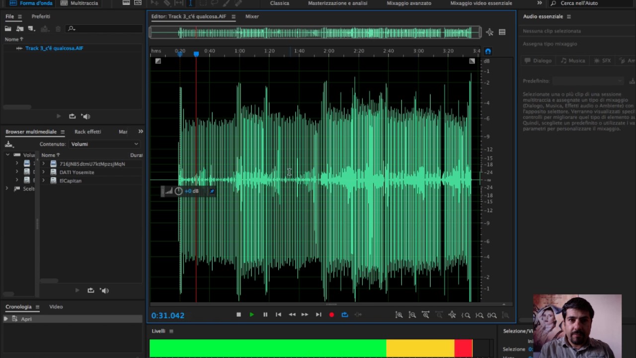 tutorial sulla normalizzazione audio attraverso adobe audition - YouTube