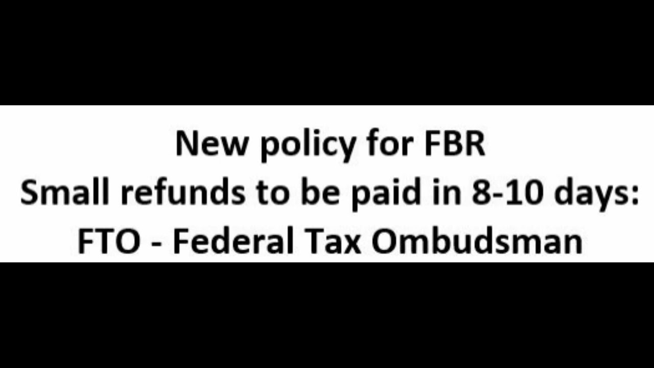 FTO - Federal Tax Ombudsman, Sales Tax Refund