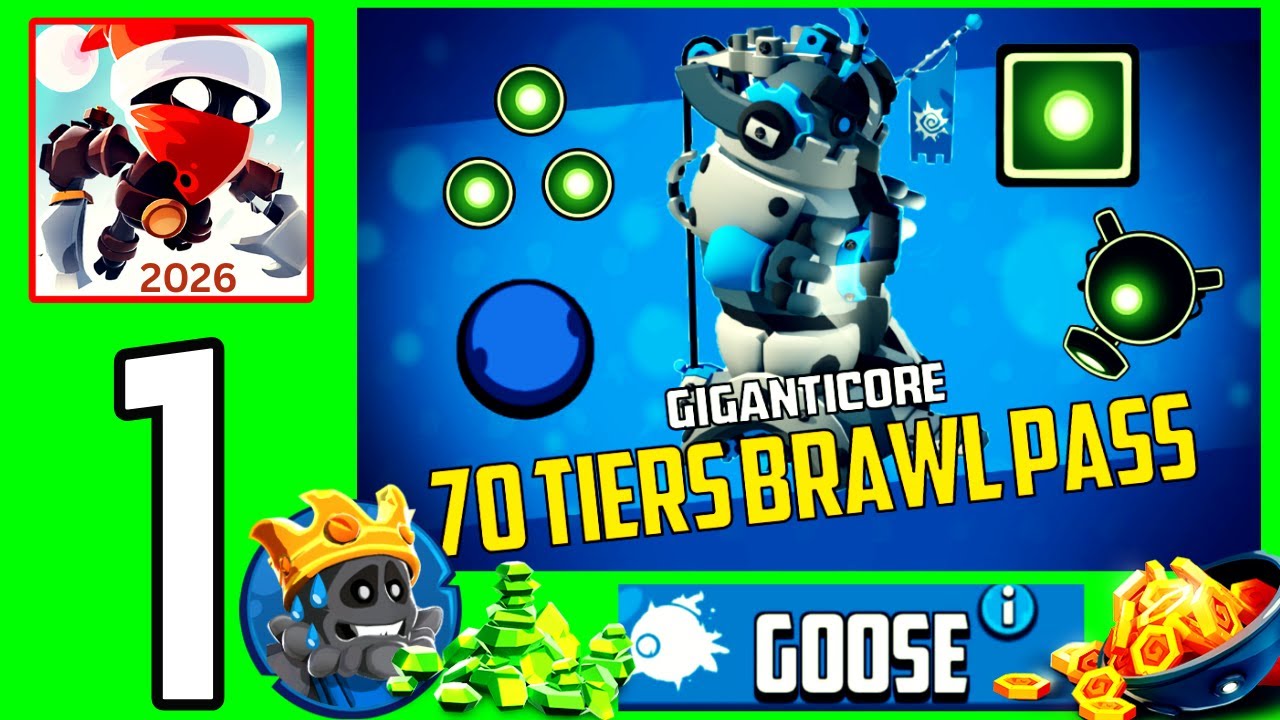 🟢Giganticore Brawlpass / Goose 🪿 Tribe /Sudden Death Event - Badland Brawl Gameplay - Part 1 (2026)