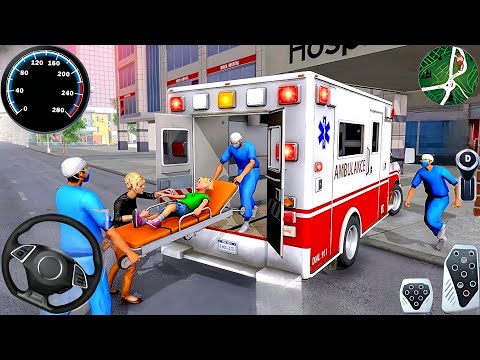 Ambulance City Rescue Simulator - 911 US Emergency Ambulance Driving 3D : Android Gameplay
