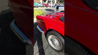 Vibrant Red Triumph TR Series Roadster #TriumphTR #ClassicRoadster #BritishClassic  #vintagecars