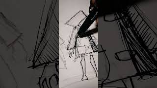 Как нарисовать шестую // Little nightmares #shorts #художник #творчество #sketch #artprocess #art