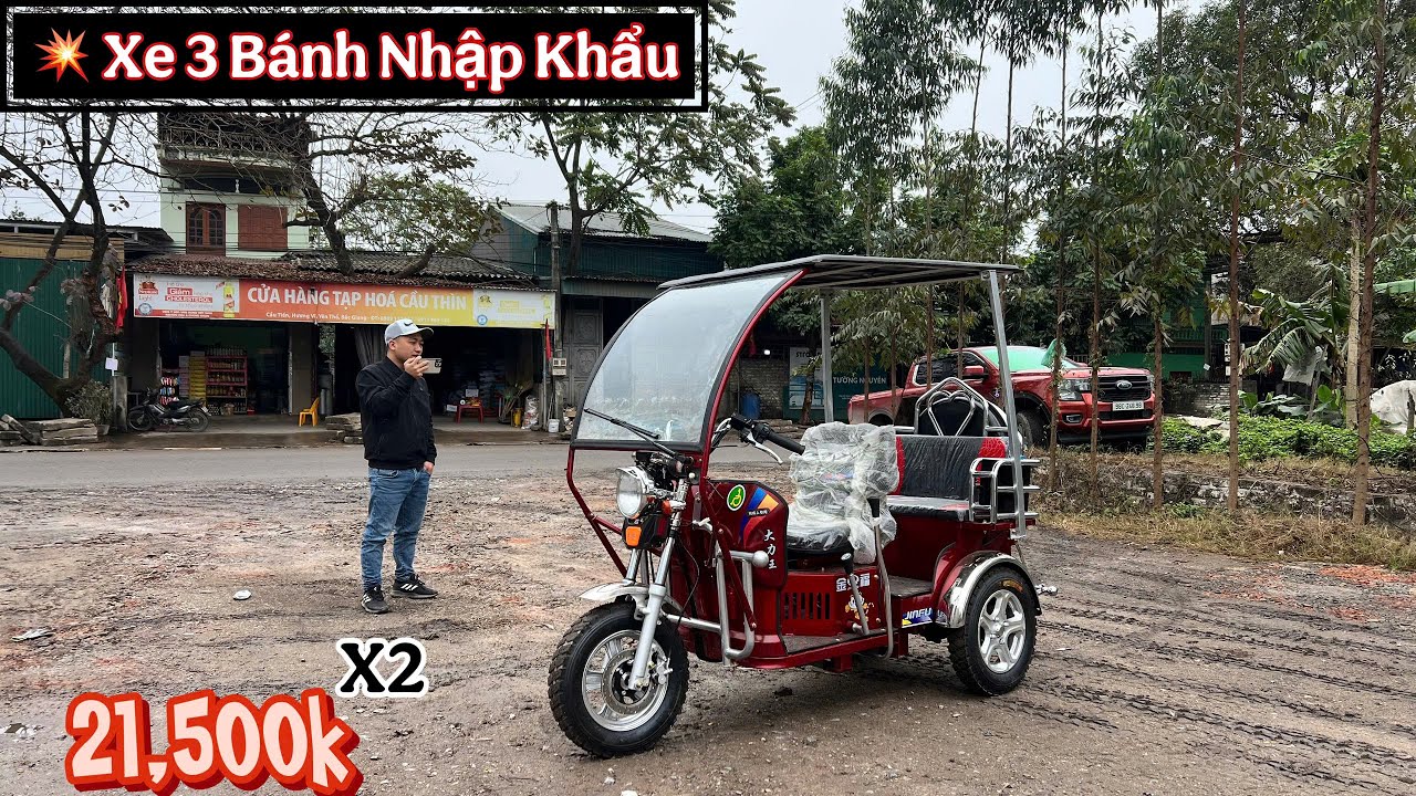 (Xe ba bánh nhập khẩu) động cơ làm mát bằng nước||  xe ba Bánh dành cho người khuyết tật
