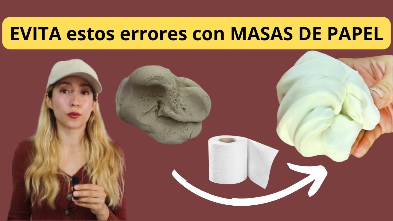 EVITA estos errores con MASAS DE PAPEL ¿HONGOS? ¿MI MASA NO SECA? ¿SE CAE LA PINTURA?