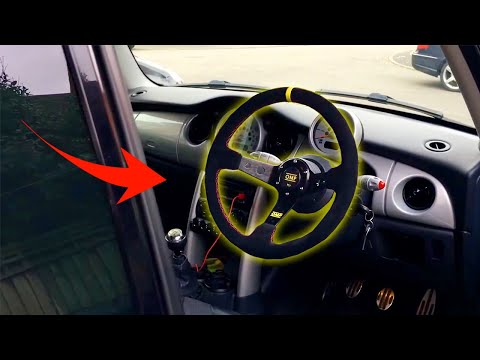 mini-cooper-r53-omp-boss-kit-and-steering-wheel-install