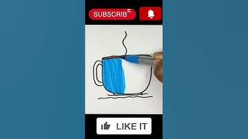 Tea cup drawing easy | #shorts