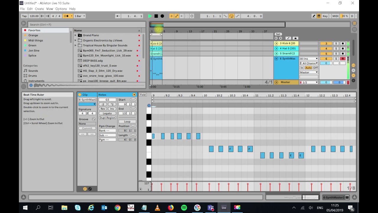 Ableton Live 10 Deep House workflow using Scaler - YouTube