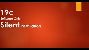 Oracle 19c Silent Installation on Windows Server19