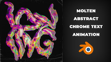 ABTRACT MOLTEN CUSTOM CHROME TYPE / TEXT ANIMATION in BLENDER