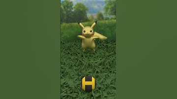 I catch pikachu(make with blender)#shorts