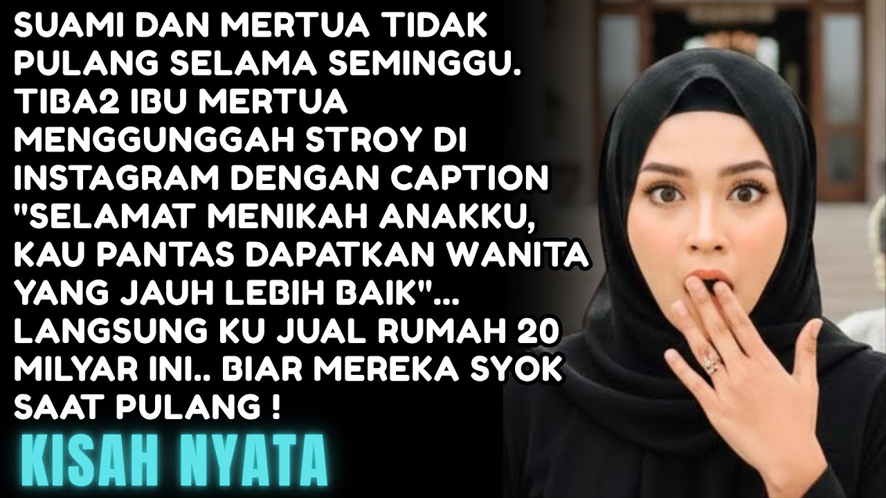 SUAMI DAN MERTUA TIDAK PULANG SELAMA SEMINGGU - TERNYATA SUAMIKU NIKAH LAGI, LANGSUNG KULAKUKAN INI!