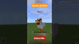 Grow Potion 😱 #minecraft #memes #shorts