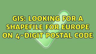 GIS: Looking for a shapefile for Europe on 4-digit postal code