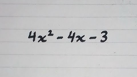 Factorize 4x^2-4x-3 || Urdu