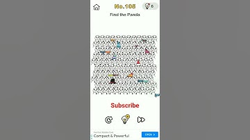 Brain Out Level 105 ( Find the panda )