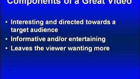 Components of a Great Video with James P Tyler