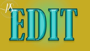 How to Create Realistic Plastic Text Effect | Photoshop Tutorial ||