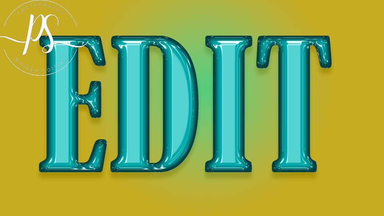 How to Create Realistic Plastic Text Effect | Photoshop Tutorial ||