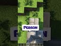 Kennst DU diese PERSON in Minecraft? #shorts