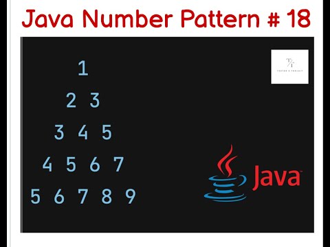 Java number/star pattern #18