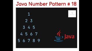 Java number/star pattern #18